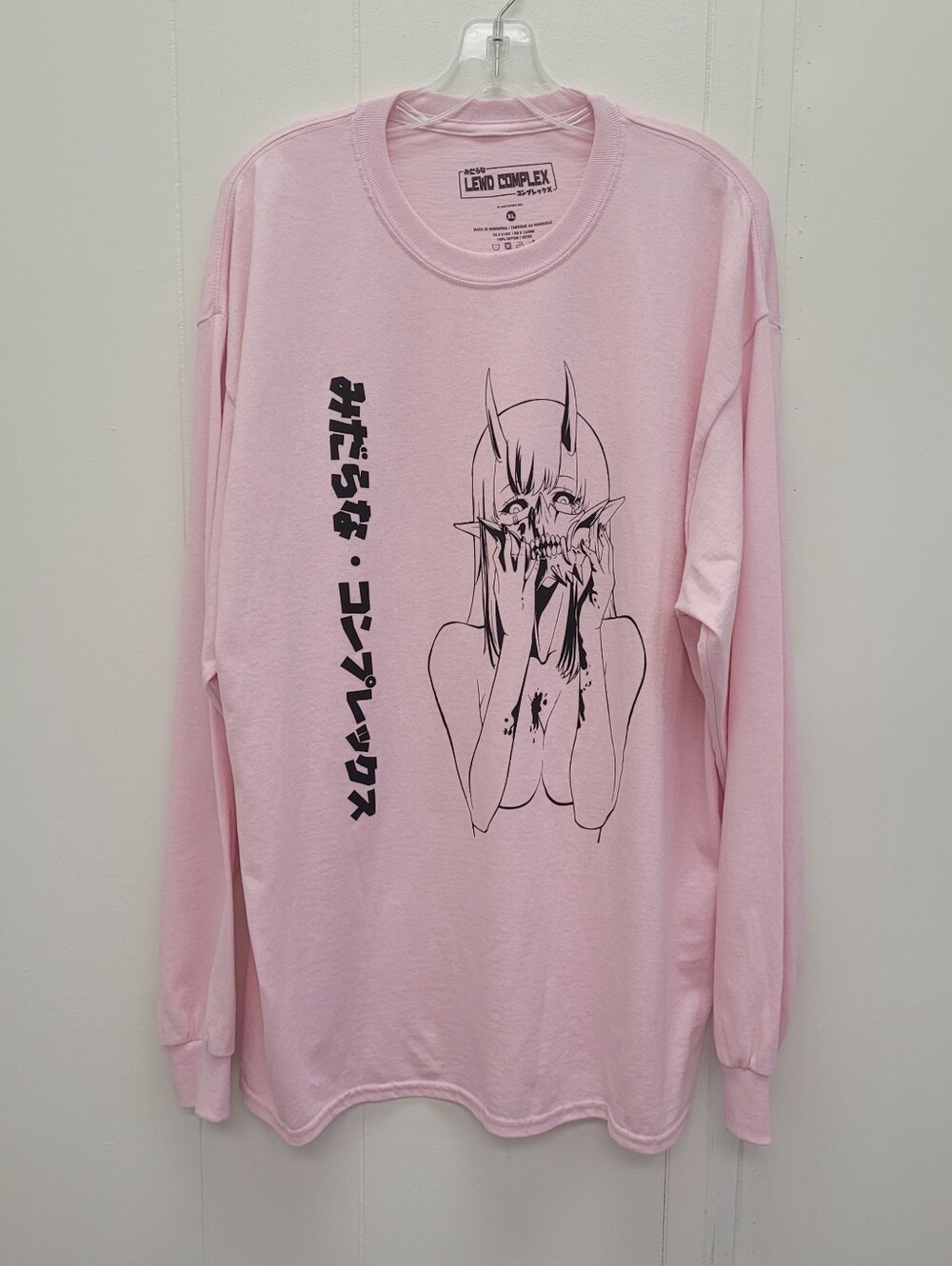 Lewd Complex "Demon Writing" Long Sleeve Graphic T-Shirt